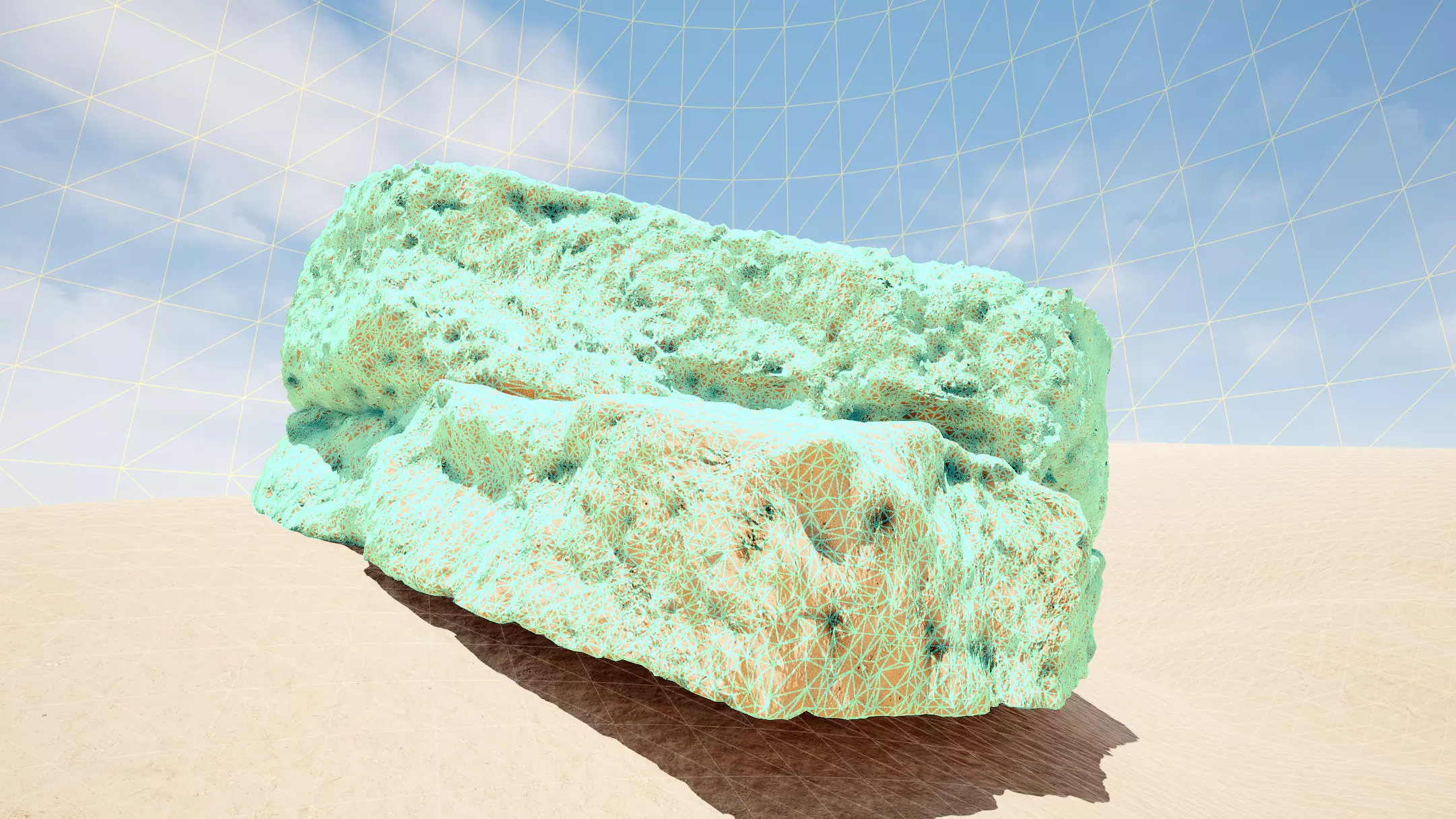 Rock01 Low-poly 3D model_7