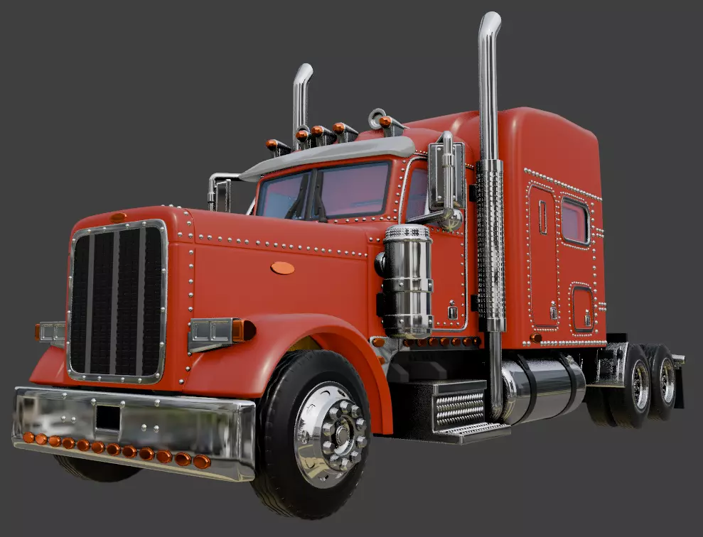 PETERBILT 379 SLEEPER  3D print model_0