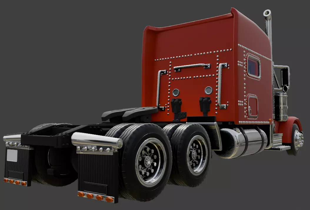 PETERBILT 379 SLEEPER  3D print model_2