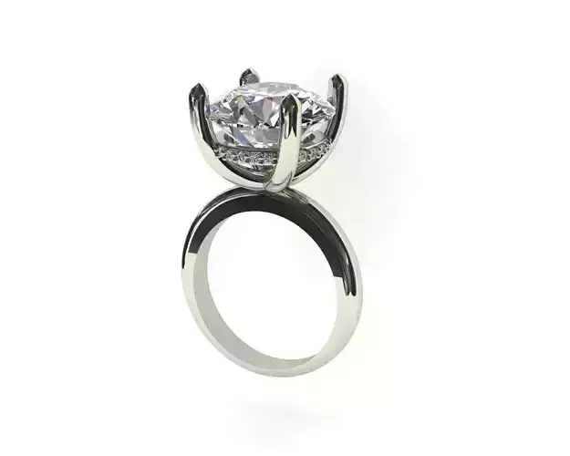 6 carat band ring with stones