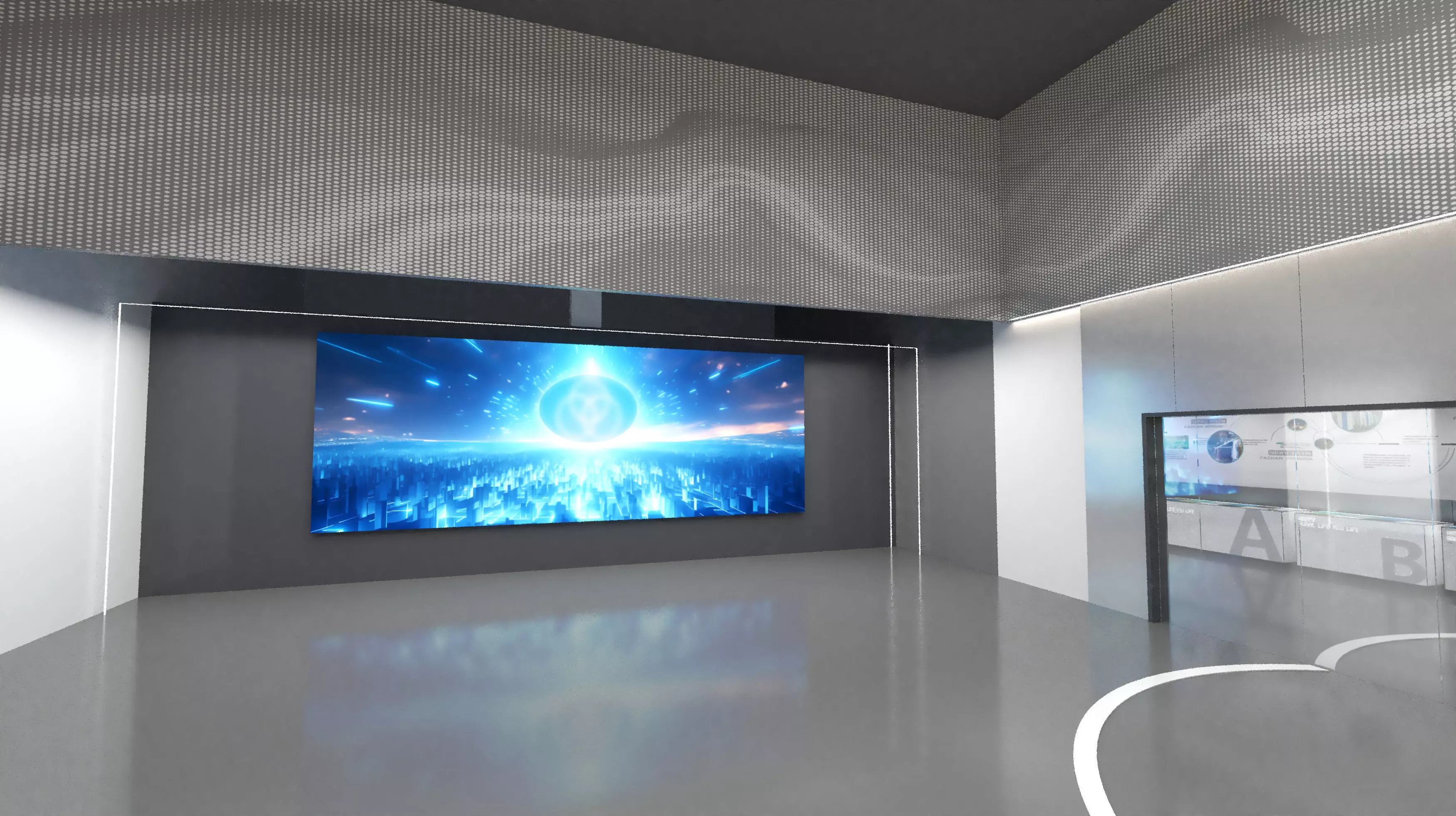 Tech Exhibition Hall 3D model_4