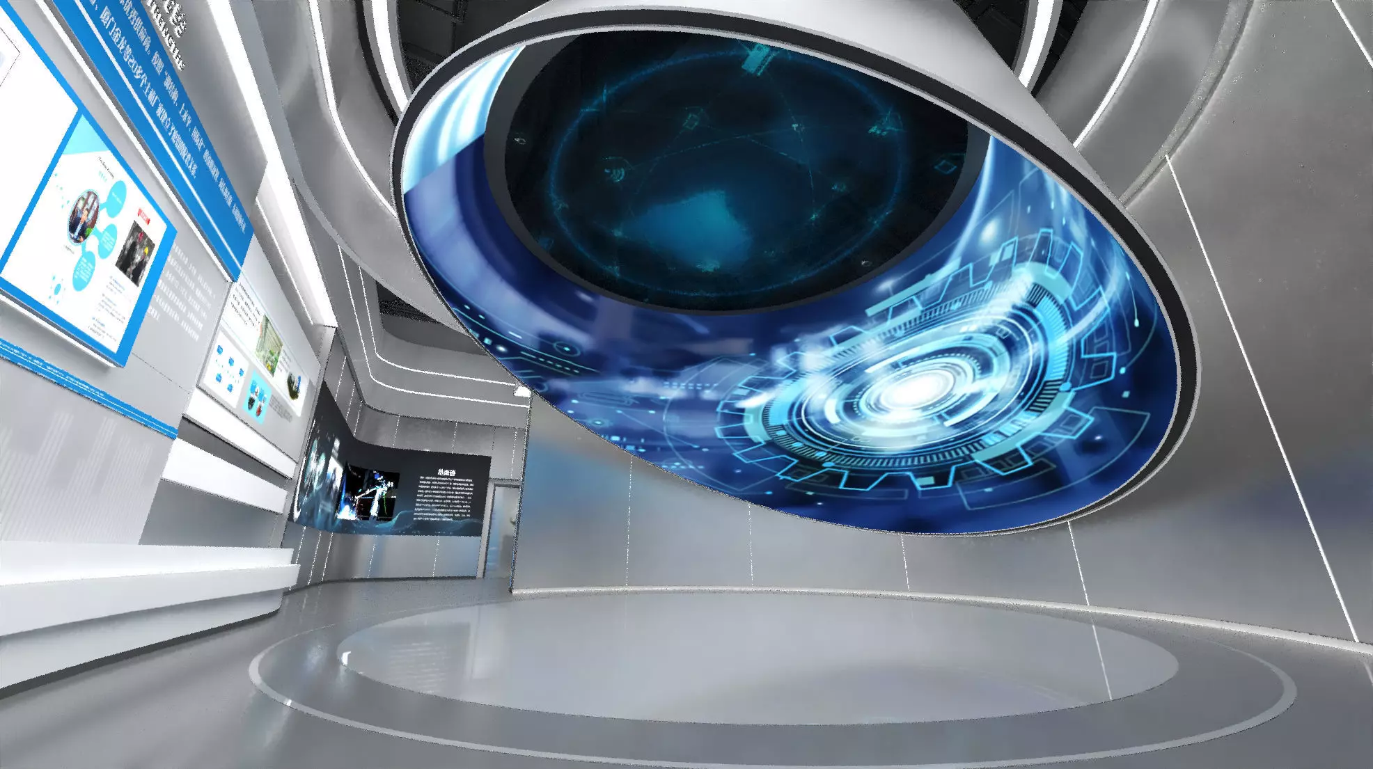 Tech Exhibition Hall 3D model_2