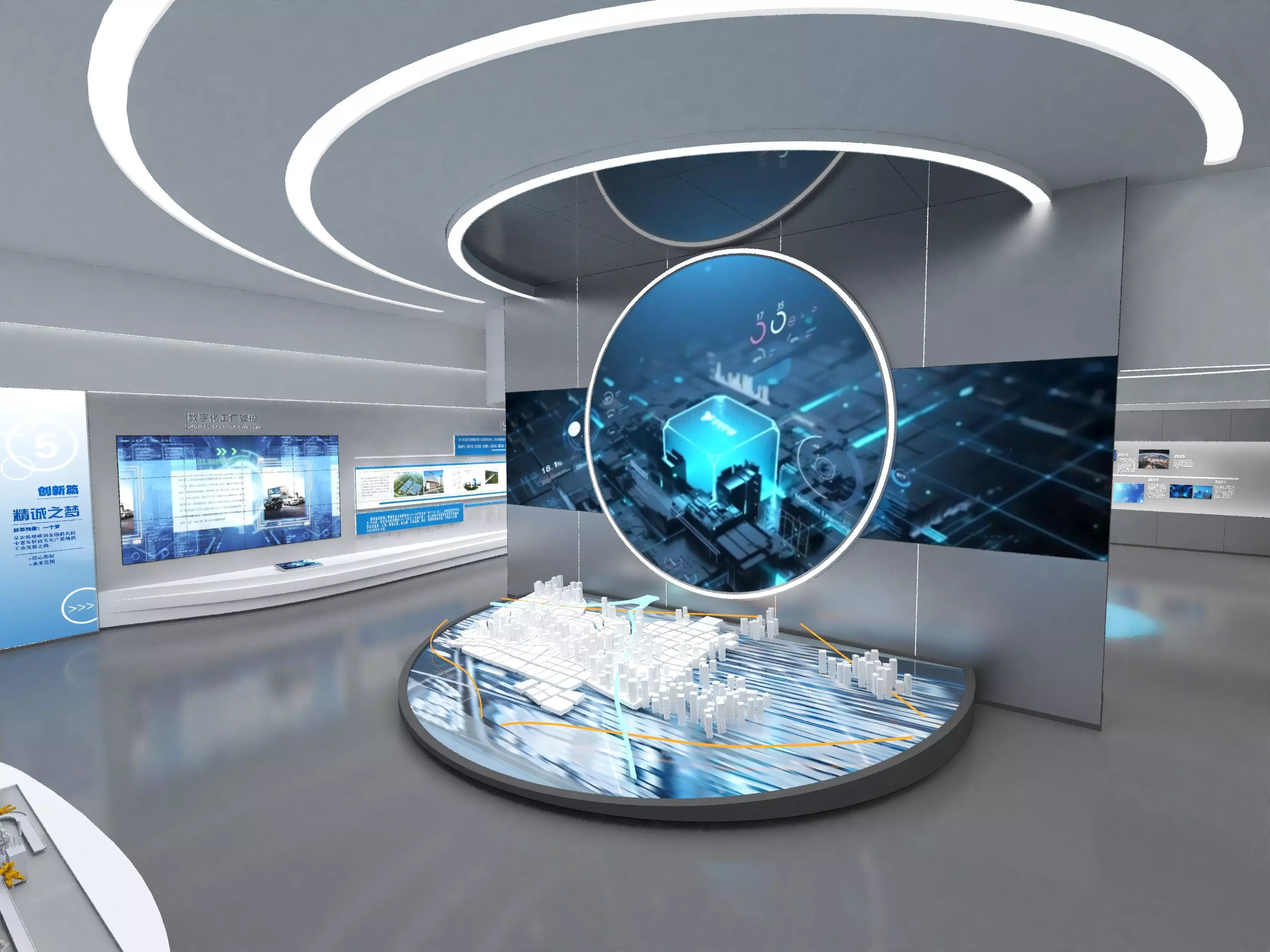 Tech Exhibition Hall 3D model_0