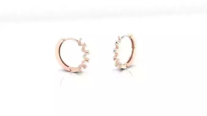 U setting jewelry earring 