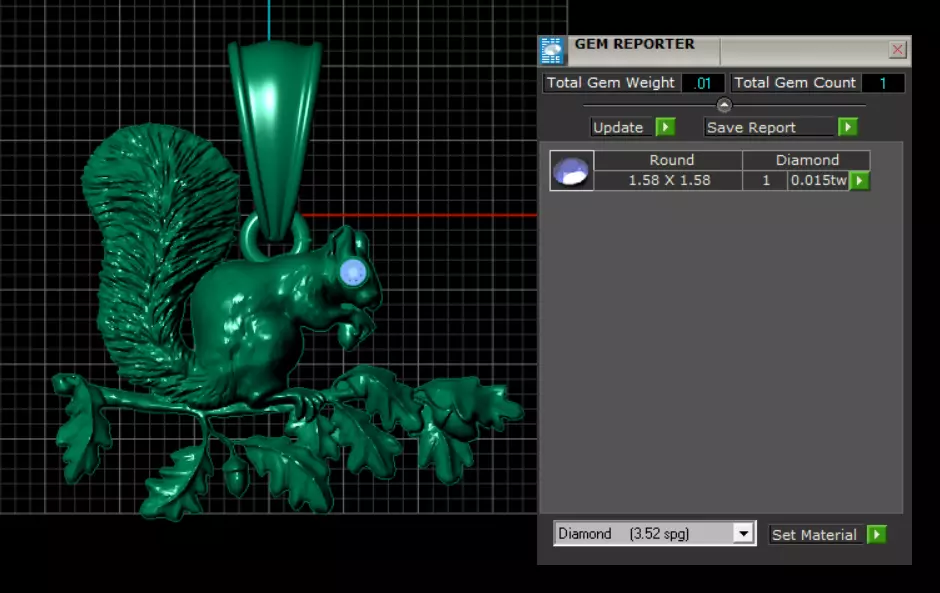 Squirrel Pendant 3D Printable Model 3D print model_5