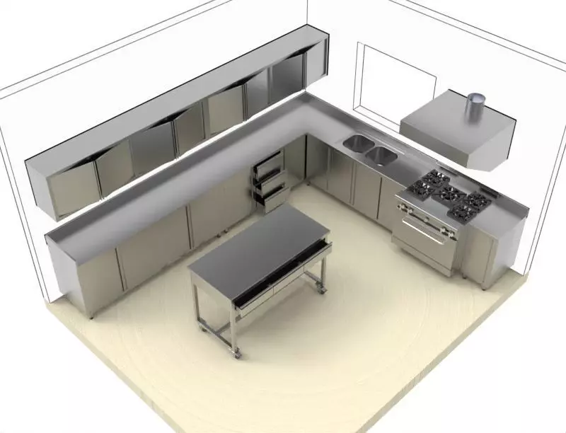 KITCHEN 44 3D model_2