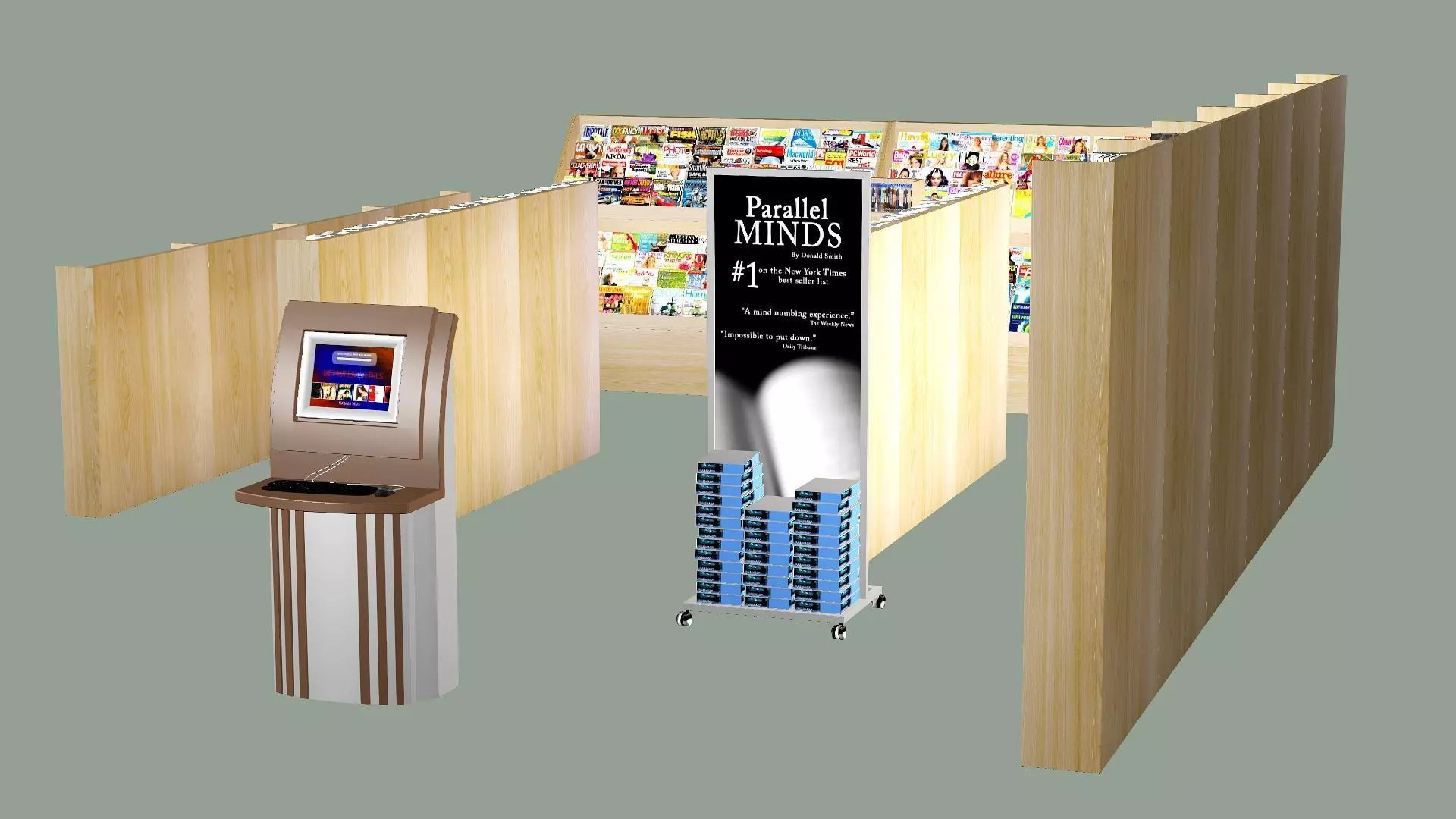 Bookstore 03 Book Store Low-Poly 3D model Low-poly 3D model_15