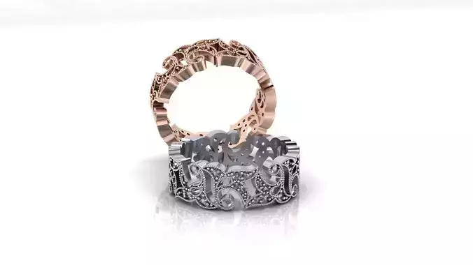 floral jewelry ring
