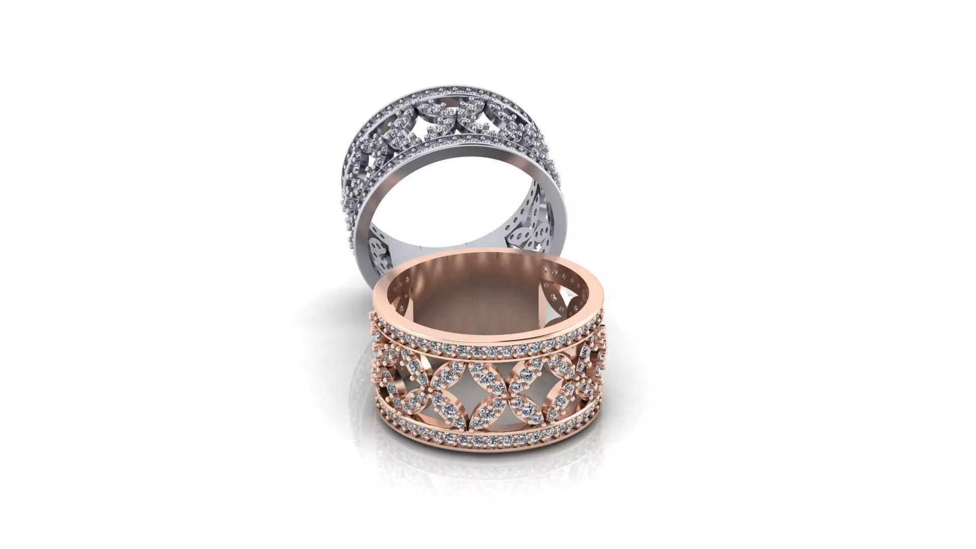 eternity engagement jewelry ring 3D print model_0