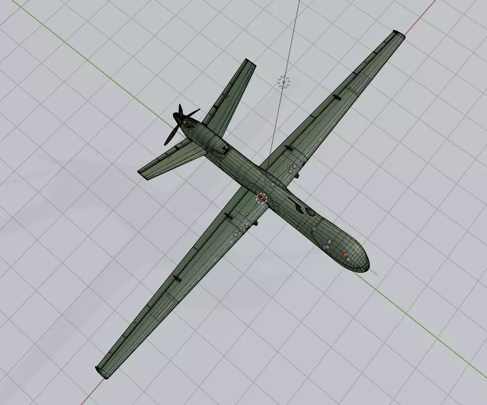 Military Drone 3D Model - High Quality Game Ready Detailed 3D model_8