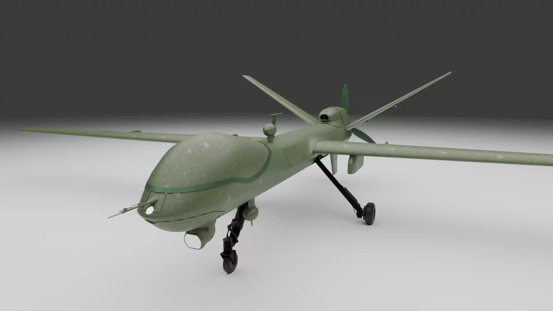 Military Drone 3D Model - High Quality Game Ready Detailed 3D model_0