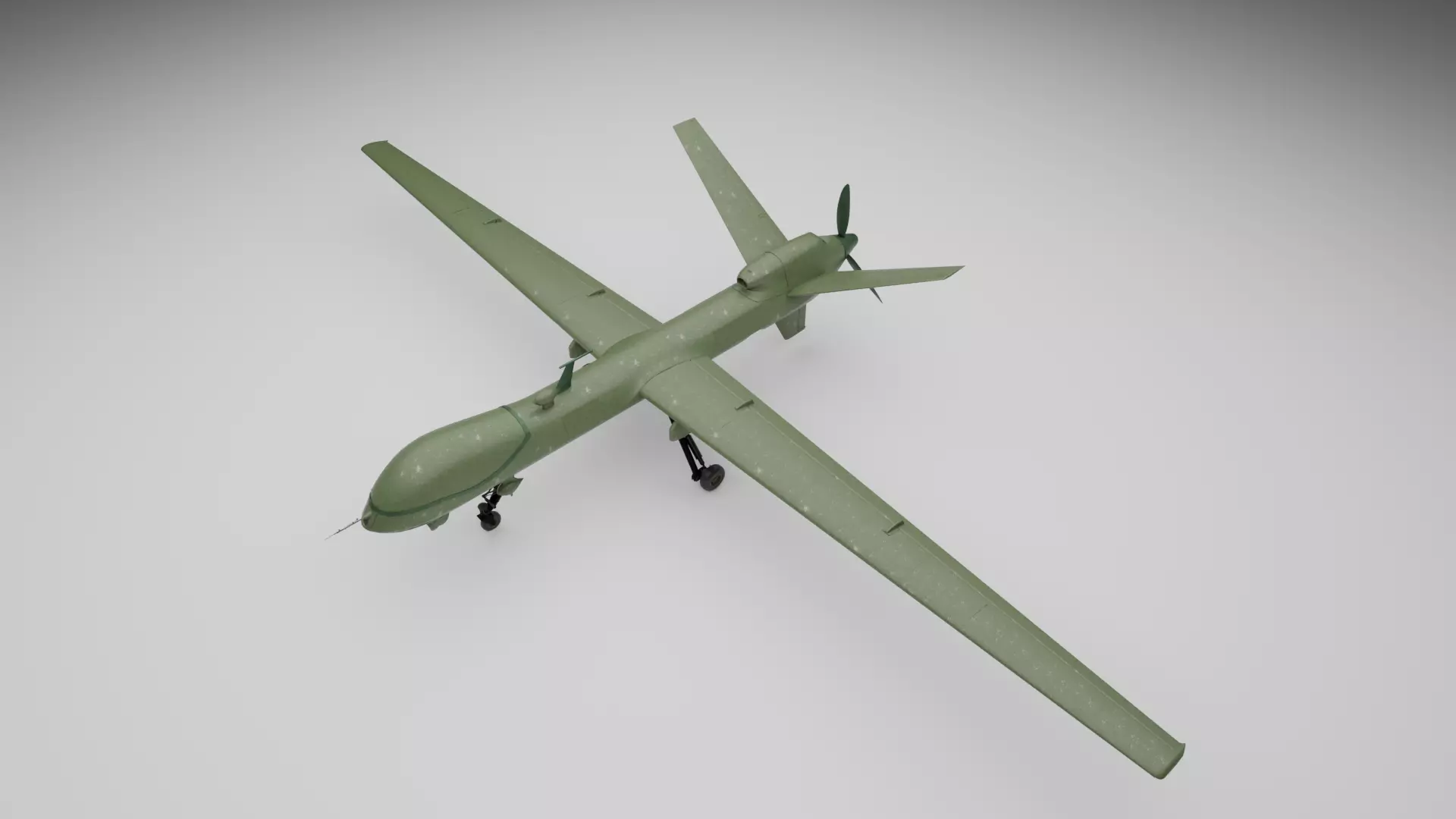 Military Drone 3D Model - High Quality Game Ready Detailed 3D model_3