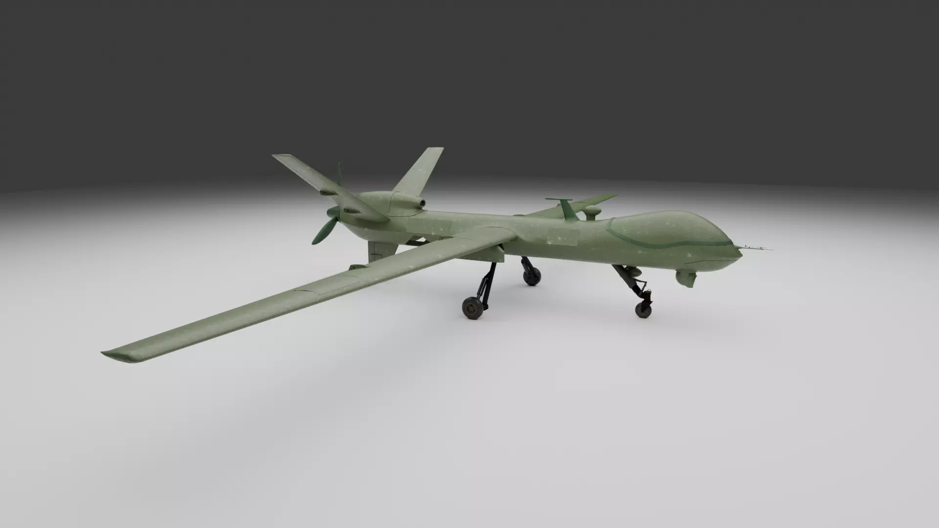 Military Drone 3D Model - High Quality Game Ready Detailed 3D model_7