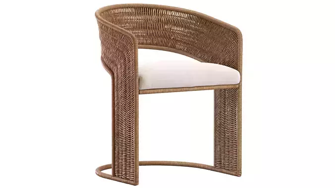 Healdsburg Dining Chair 3D model 7