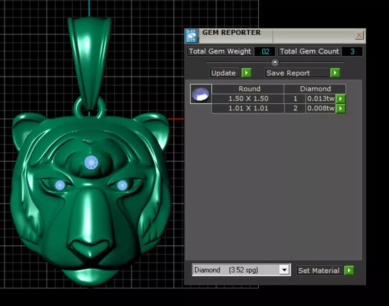 TIGGER FACES PENDANT 3D PRINTABLE MODEL  3D print model_5