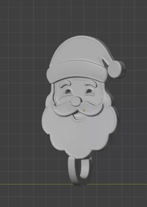 Wall stocking hanger 3D print model_2