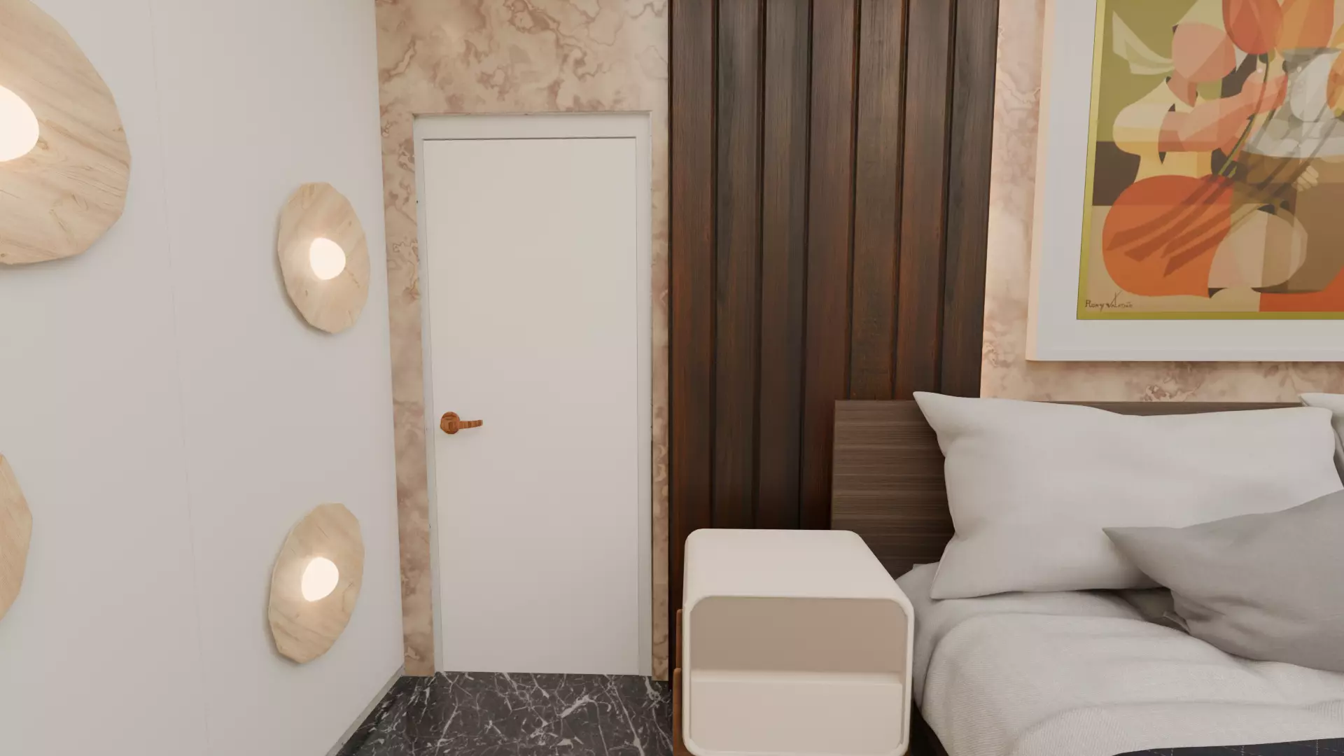 Full Apartment Pack Interior 3D Model Blender Scene Low-poly 3D model_11