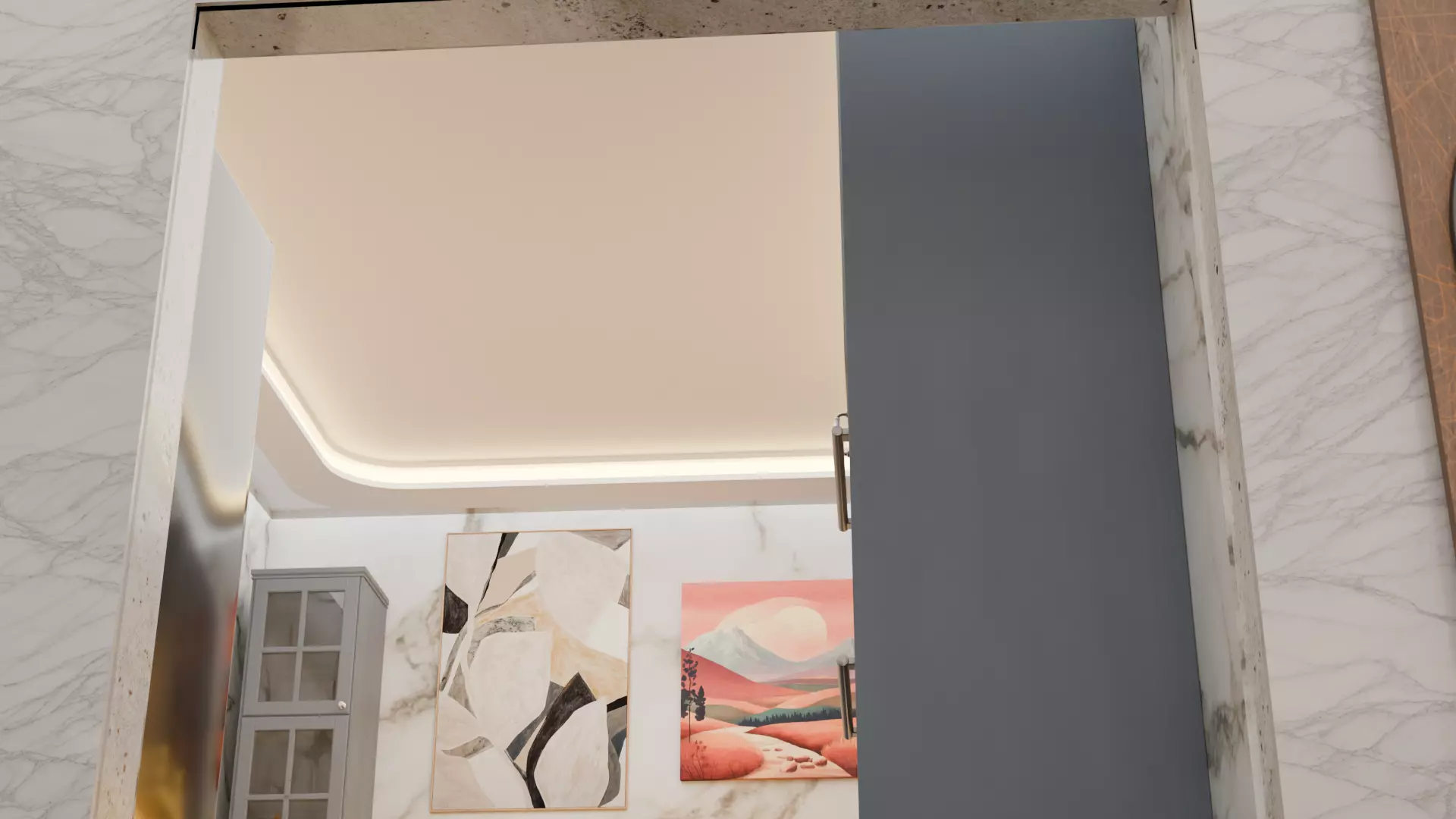 Full Apartment Pack Interior 3D Model Blender Scene Low-poly 3D model_16