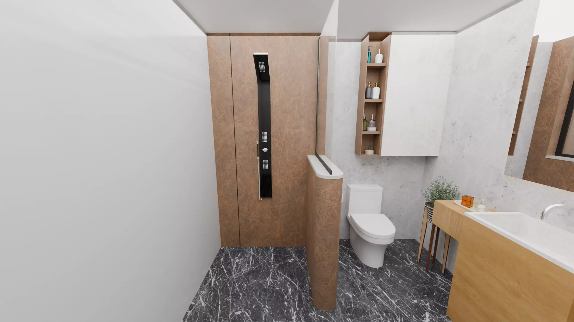 Full Apartment Pack Interior 3D Model Blender Scene Low-poly 3D model_33