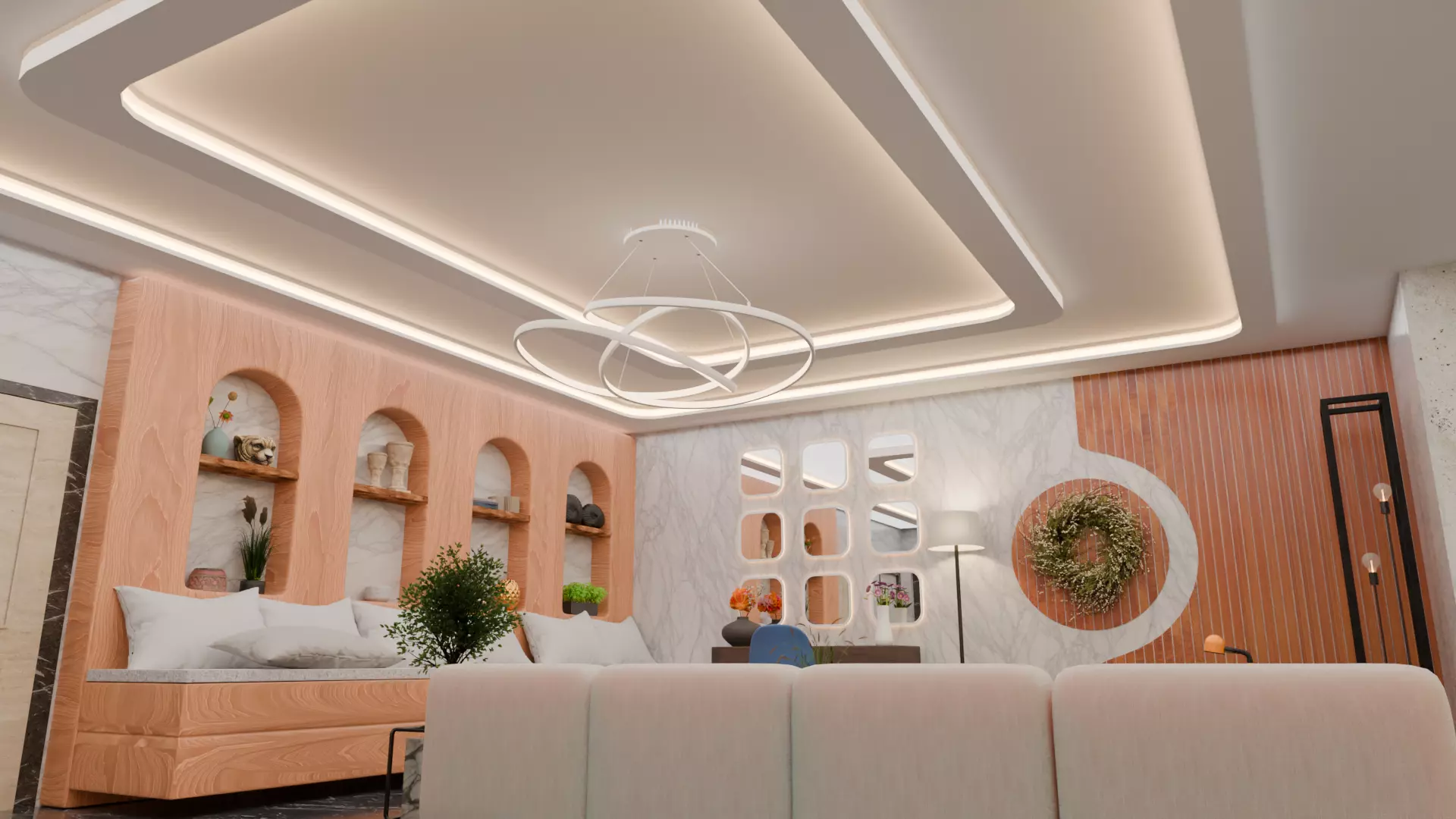 Full Apartment Pack Interior 3D Model Blender Scene Low-poly 3D model_7