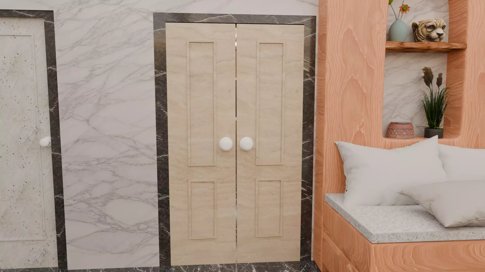 Full Apartment Pack Interior 3D Model Blender Scene Low-poly 3D model_28