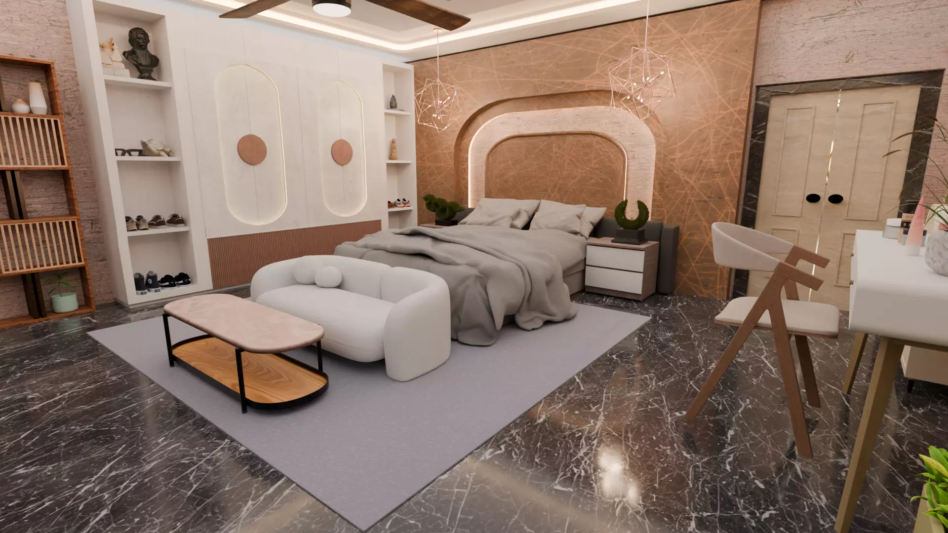 Full Apartment Pack Interior 3D Model Blender Scene Low-poly 3D model_30