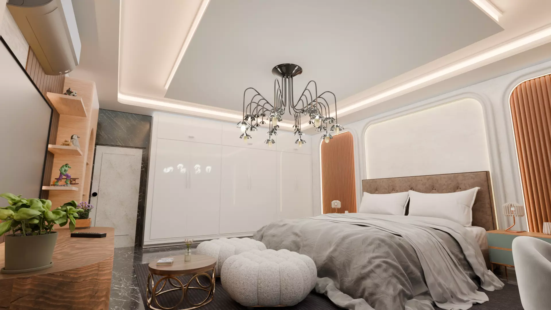 Full Apartment Pack Interior 3D Model Blender Scene Low-poly 3D model_22