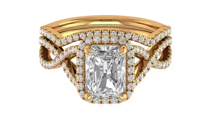 Radiant Engagement Ring