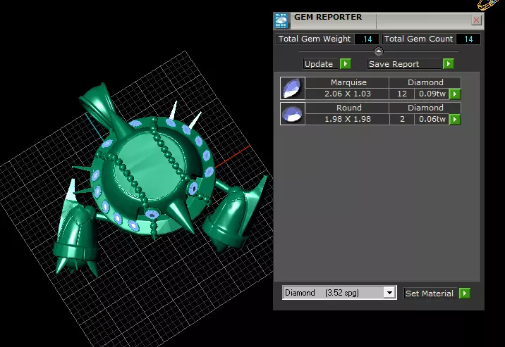 Armored Warrior Crab Pendant 3D print model_7