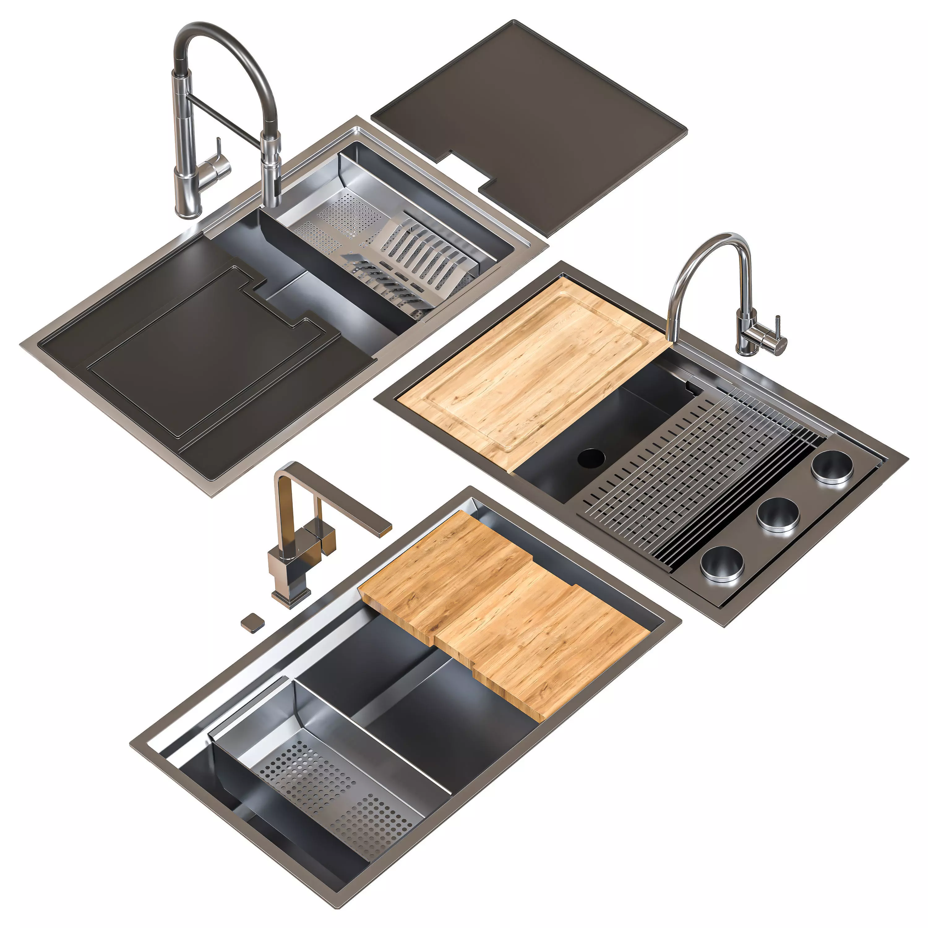 Artinox sink set 3D model_0