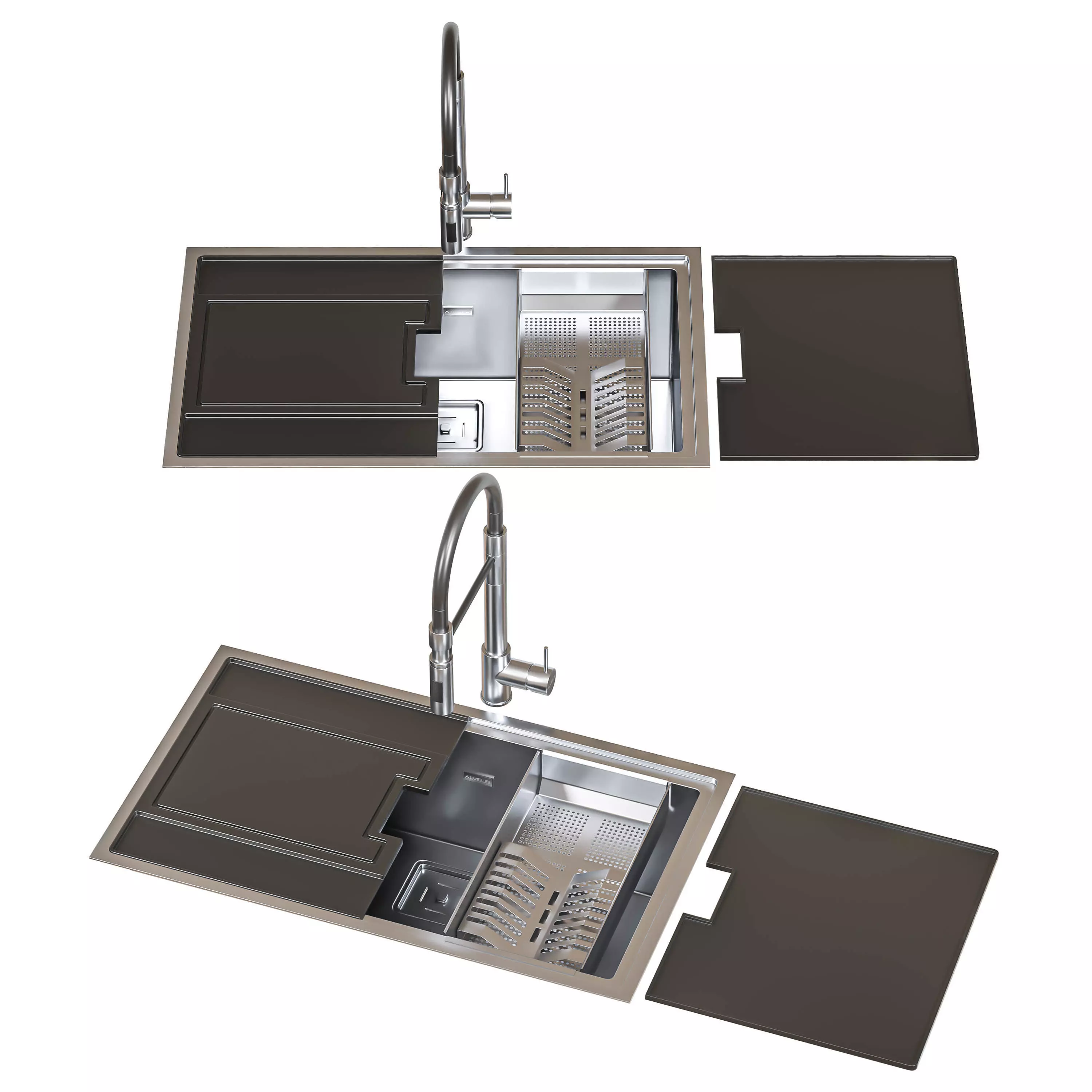 Artinox sink set 3D model_3