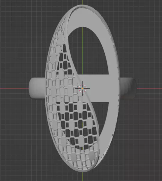 Cabochon ring  3D print model_2