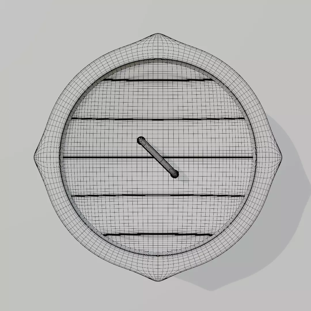 Viking War Shield Low-poly 3D model_19