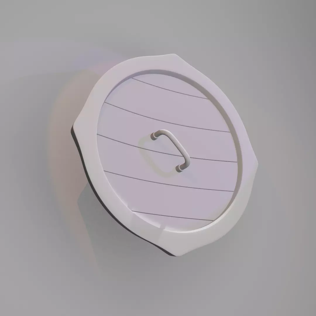 Viking War Shield Low-poly 3D model_15