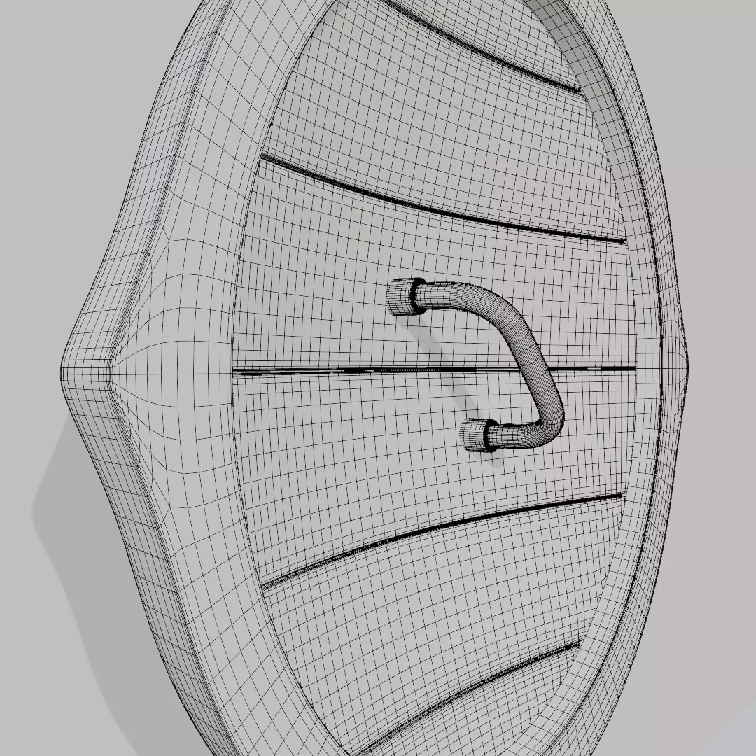 Viking War Shield Low-poly 3D model_20