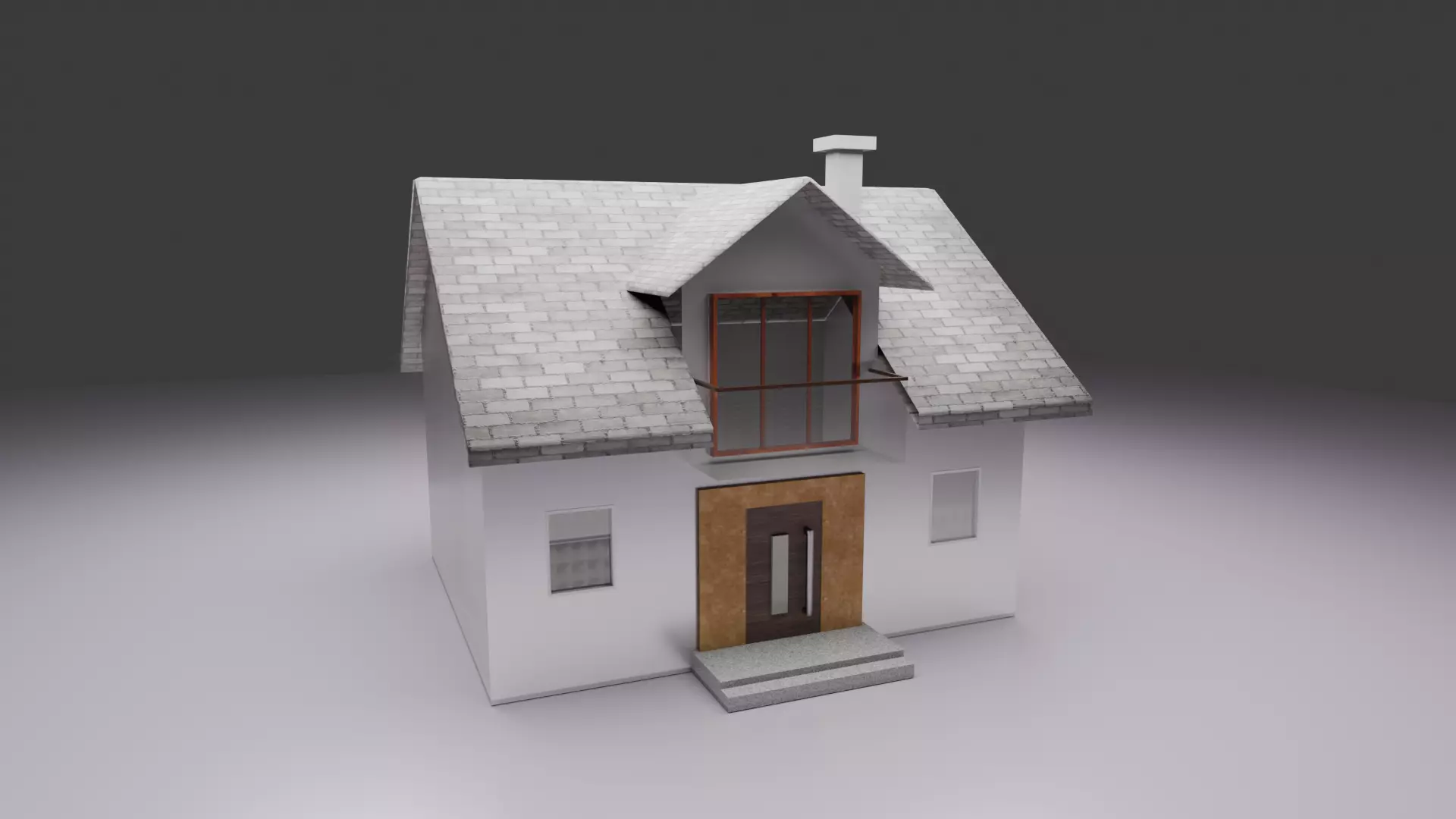Modern House 3D Model - High Quality Detailed Game Ready 3D model_8