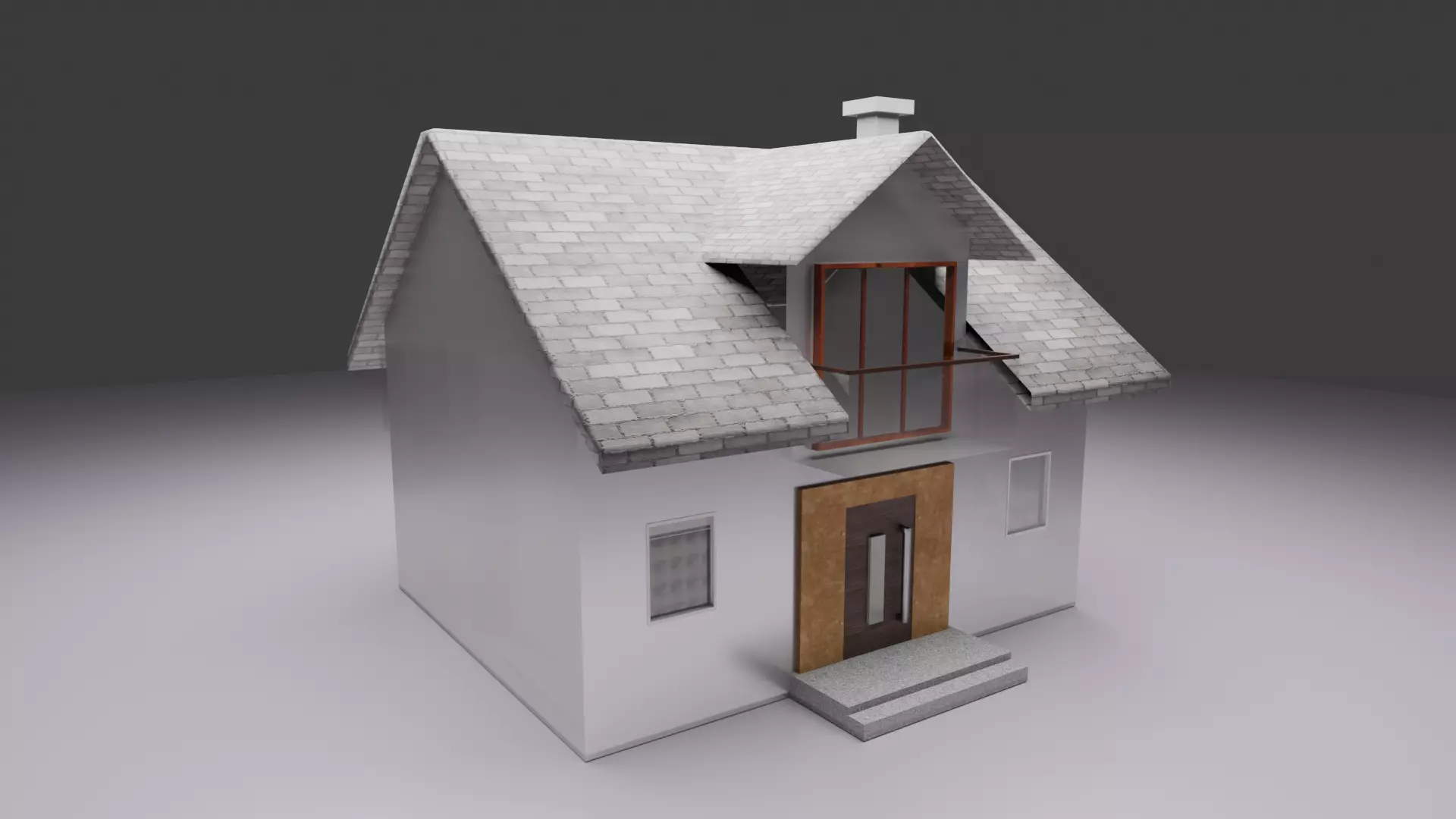 Modern House 3D Model - High Quality Detailed Game Ready 3D model_5