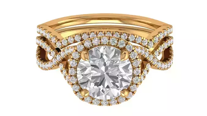 Round Engagement Ring