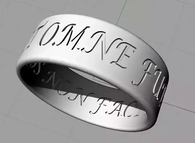 Ring of Solomon in Latin 3D print model