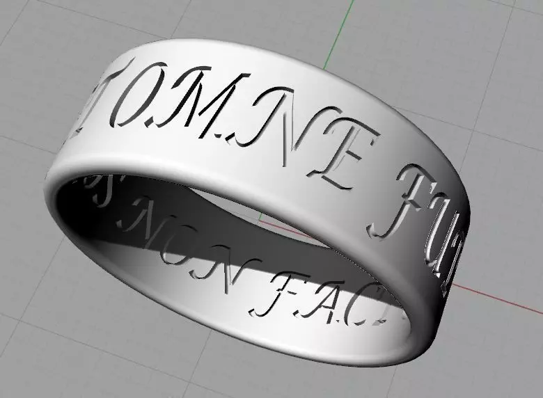 Ring of Solomon in Latin 3D print model
