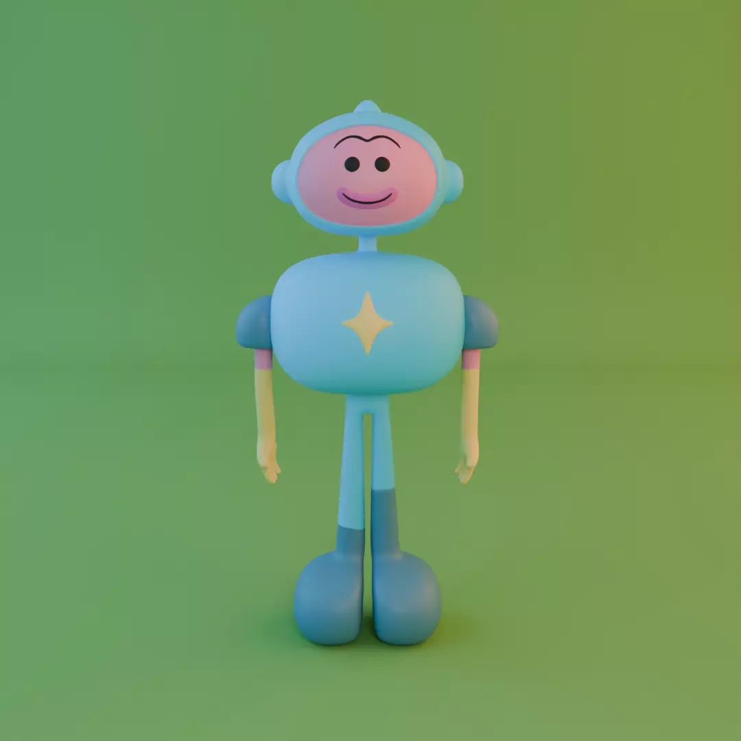 Robot Animation Low-poly 3D model