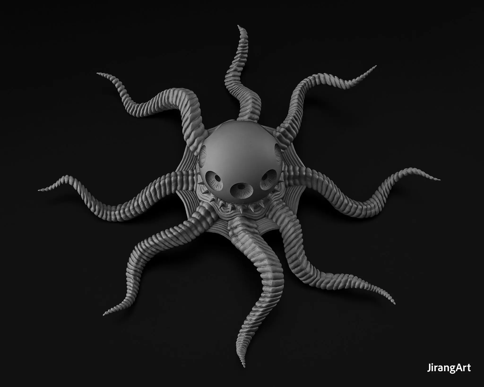 T Ocellus Alien Earth Series JirangArt 3D print model_4