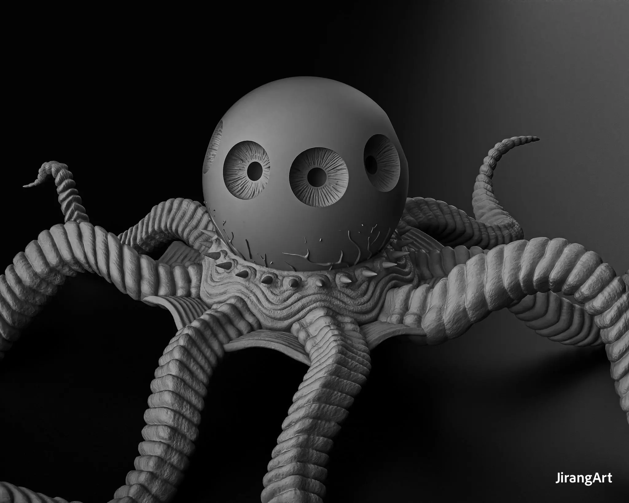 T Ocellus Alien Earth Series JirangArt 3D print model_2