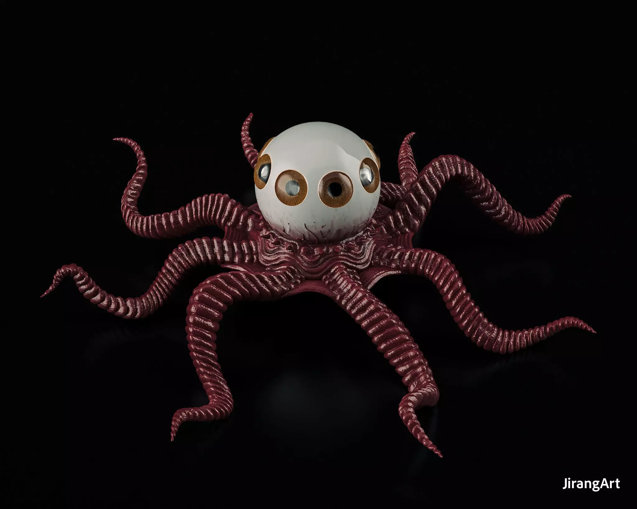 T Ocellus Alien Earth Series JirangArt 3D print model_1