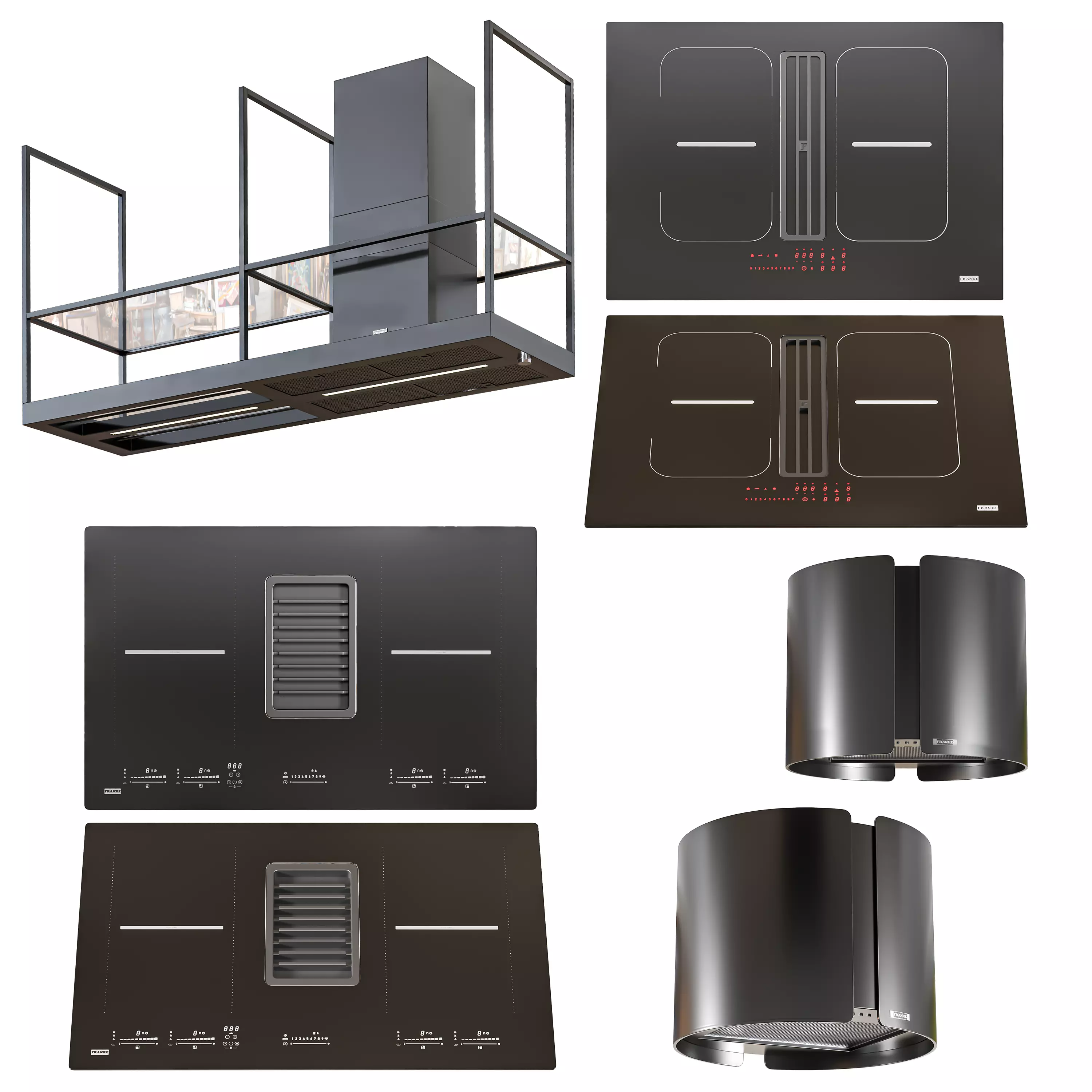 Franke appliance set 3D model_0