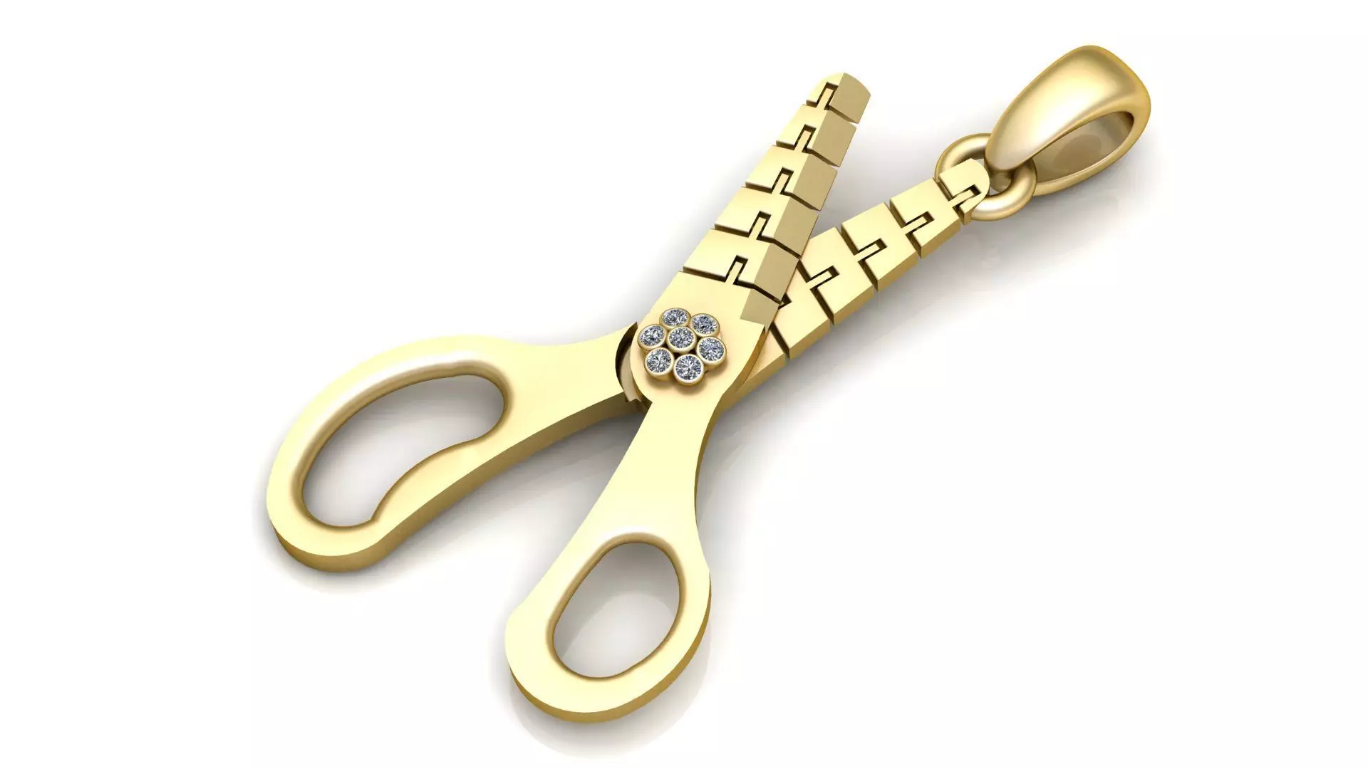 Scissor Pendant 3D Printable Jewelry Mode 3D print model