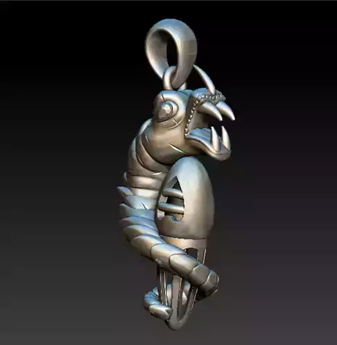 Dragon Warrior Pendant 3D Printable