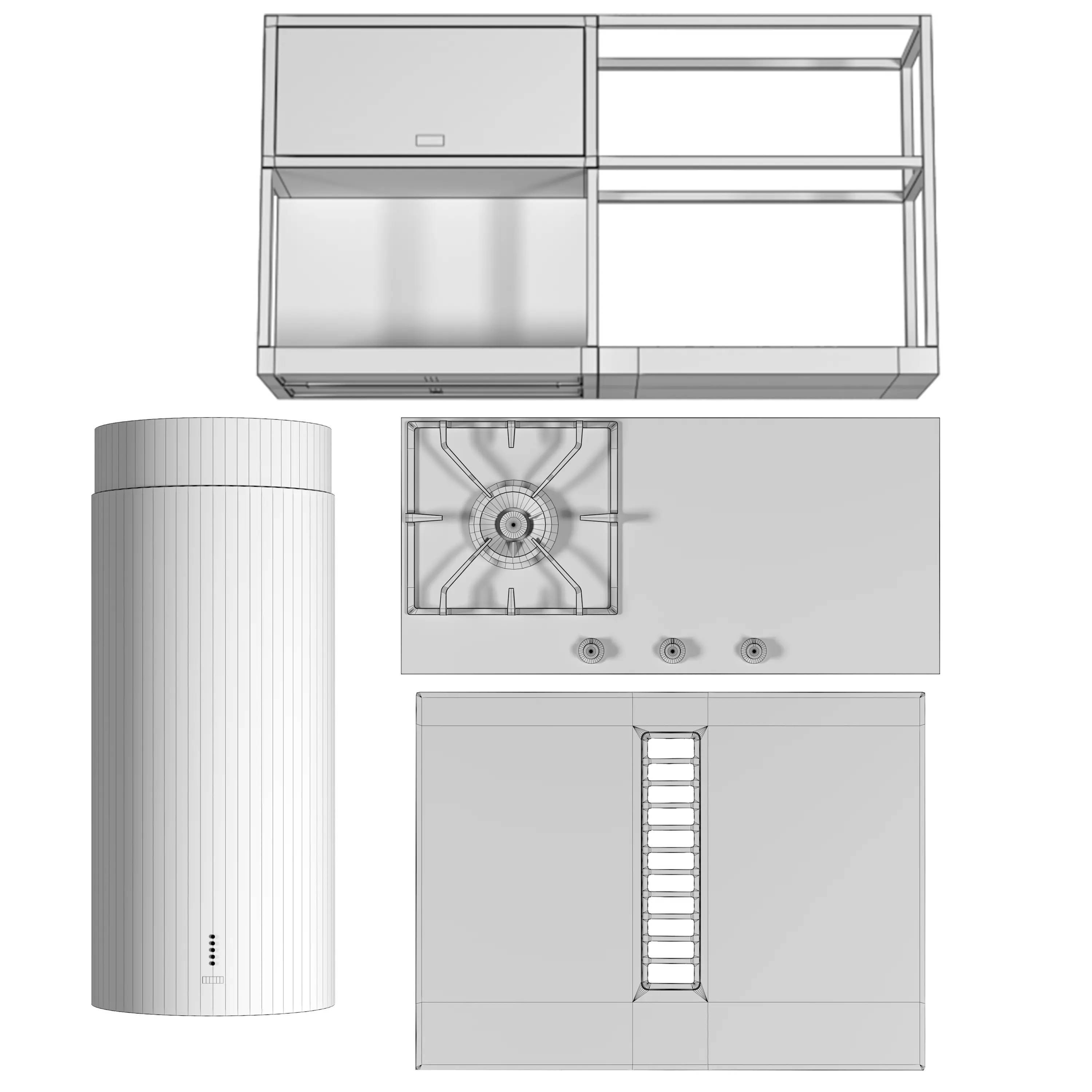 Franke appliance set2 3D model_5