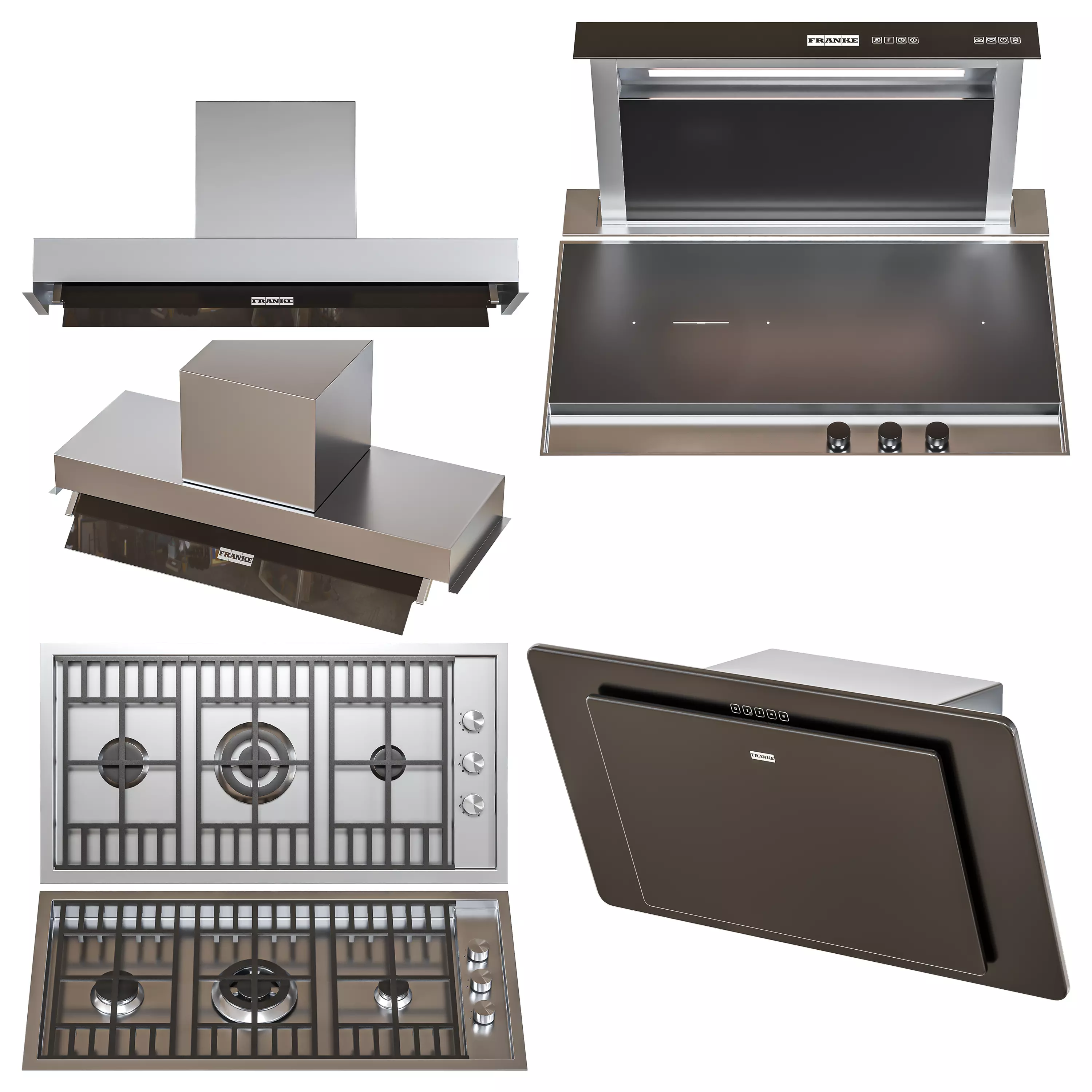 Franke appliance set3 3D model_0