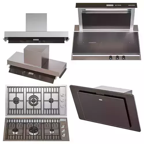 Franke appliance set3 3D model Franke appliance set3 3D model